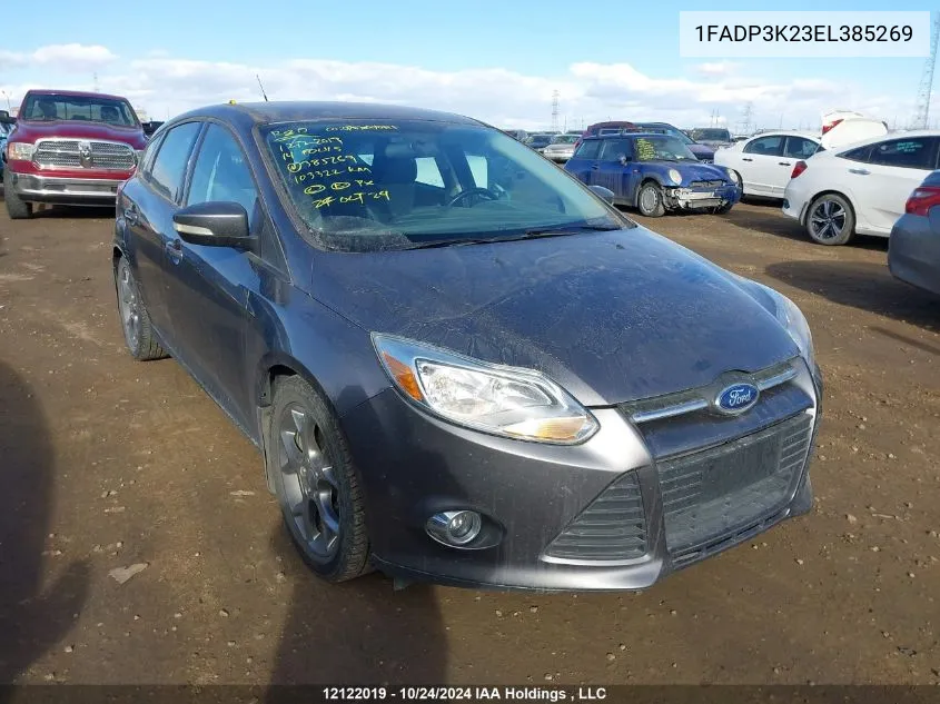 2014 Ford Focus Se VIN: 1FADP3K23EL385269 Lot: 12122019