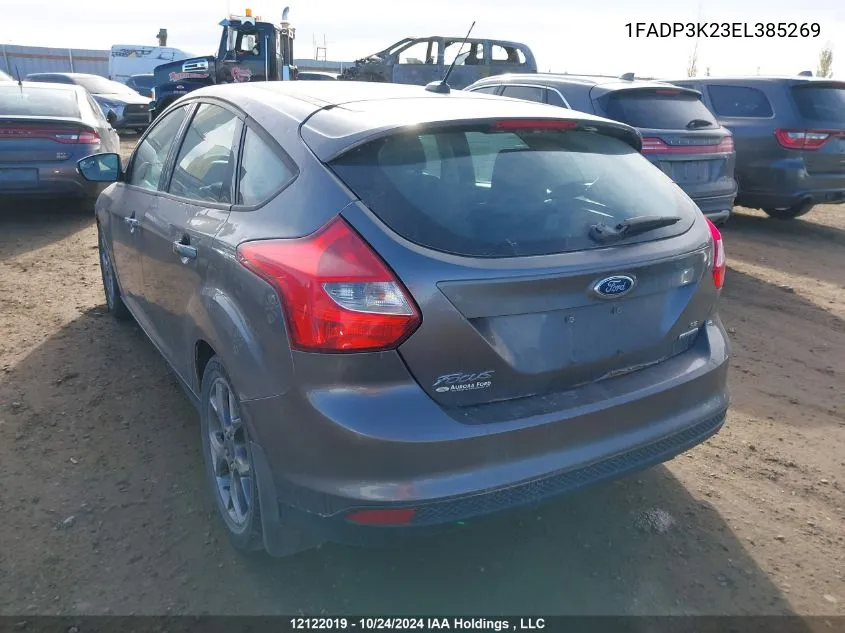 2014 Ford Focus Se VIN: 1FADP3K23EL385269 Lot: 12122019