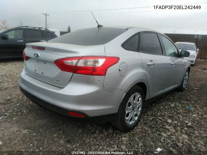 2014 Ford Focus Se VIN: 1FADP3F20EL242449 Lot: 12127962