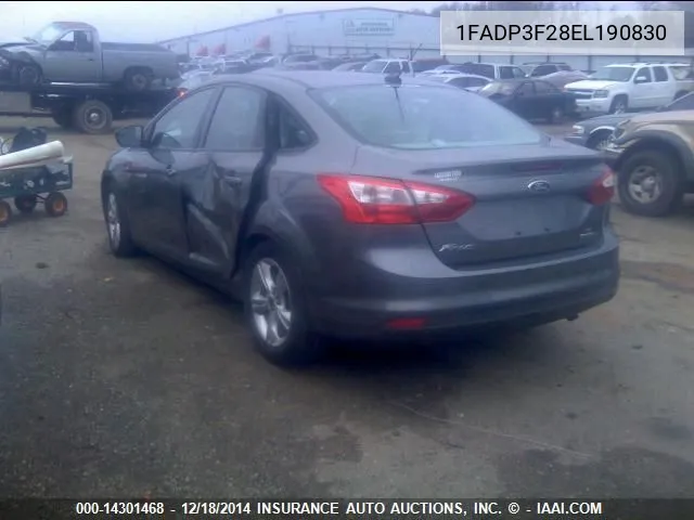 1FADP3F28EL190830 2014 Ford Focus Se