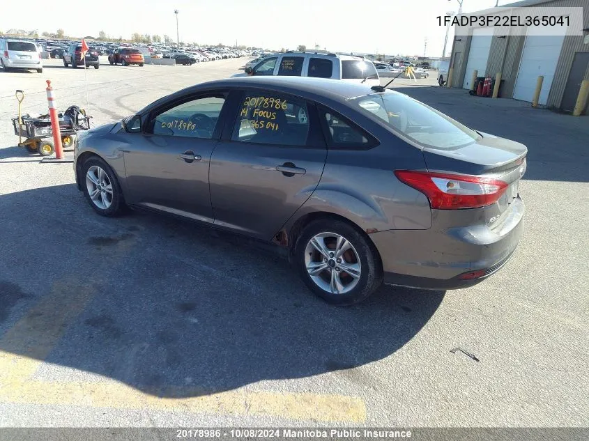 1FADP3F22EL365041 2014 Ford Focus Se