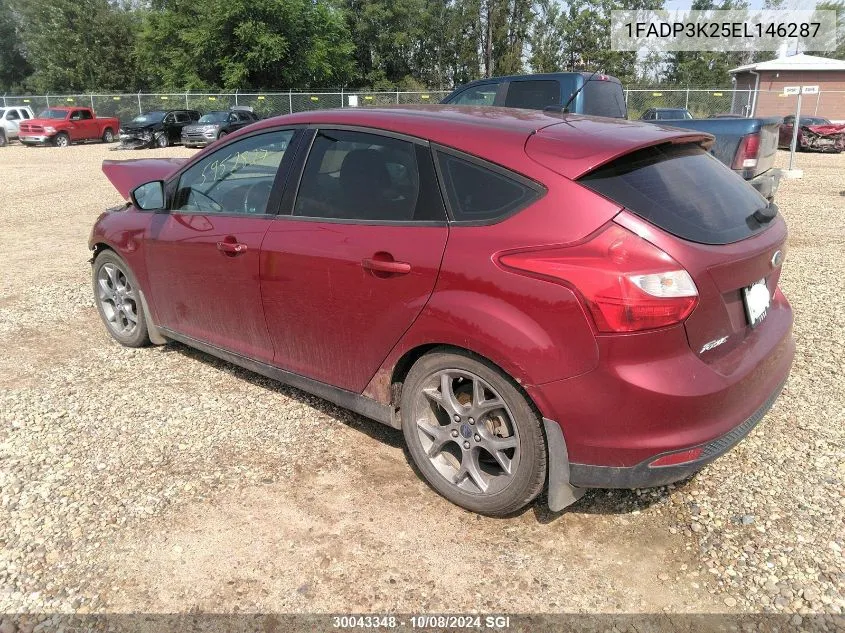 2014 Ford Focus Se VIN: 1FADP3K25EL146287 Lot: 30043348