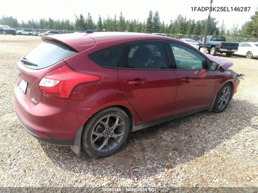 2014 Ford Focus Se VIN: 1FADP3K25EL146287 Lot: 30043348