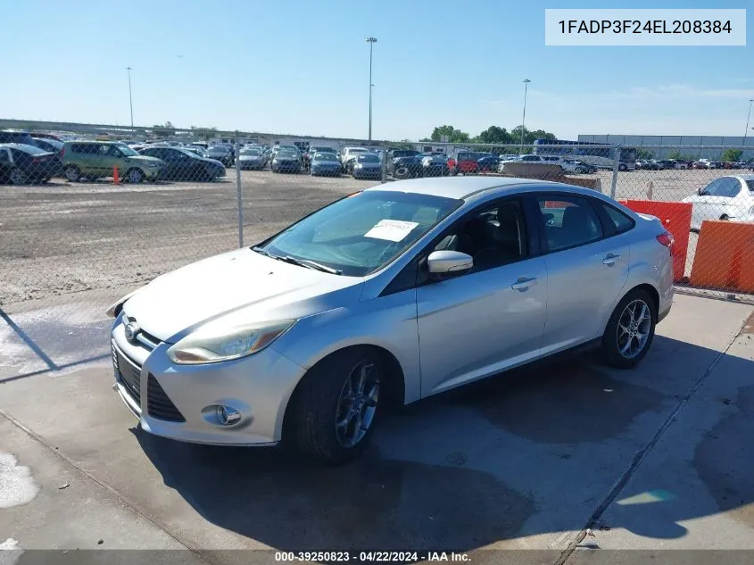 2014 Ford Focus Se VIN: 1FADP3F24EL208384 Lot: 39250823