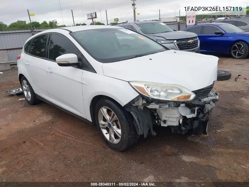 2014 Ford Focus Se VIN: 1FADP3K26EL157119 Lot: 39340311