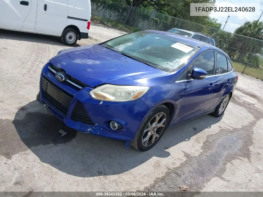 1FADP3J22EL240628 2014 Ford Focus Titanium