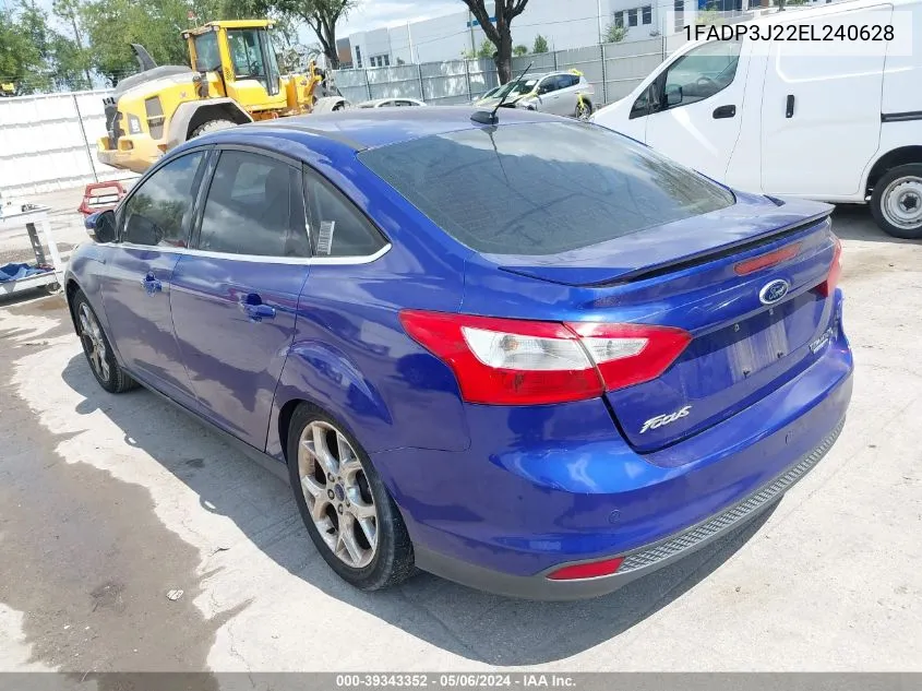 1FADP3J22EL240628 2014 Ford Focus Titanium