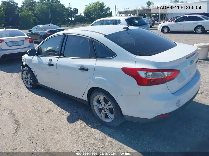 2014 Ford Focus S VIN: 1FADP3E26EL366050 Lot: 39441604