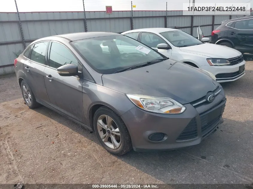 1FADP3F24EL252448 2014 Ford Focus Se