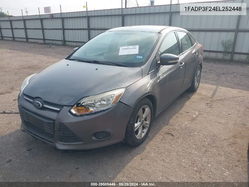 1FADP3F24EL252448 2014 Ford Focus Se