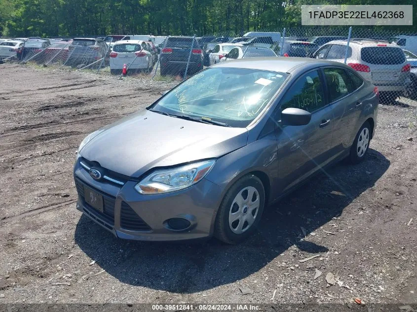 2014 Ford Focus S VIN: 1FADP3E22EL462368 Lot: 39512841