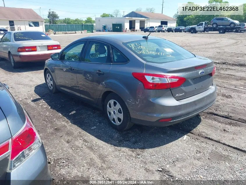 2014 Ford Focus S VIN: 1FADP3E22EL462368 Lot: 39512841