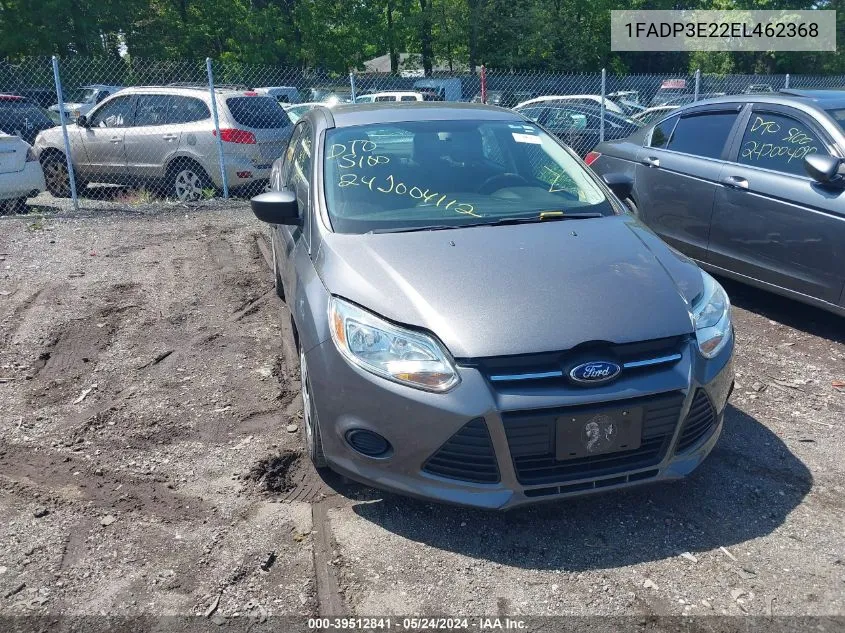 1FADP3E22EL462368 2014 Ford Focus S