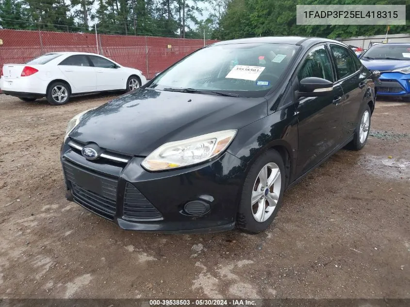 1FADP3F25EL418315 2014 Ford Focus Se