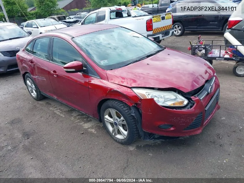 1FADP3F2XEL344101 2014 Ford Focus Se