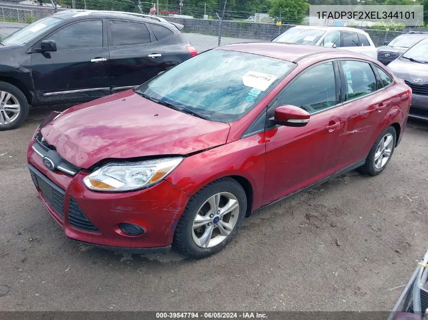 1FADP3F2XEL344101 2014 Ford Focus Se