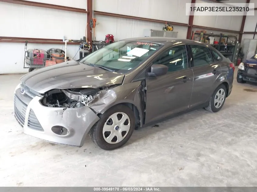 2014 Ford Focus S VIN: 1FADP3E25EL235210 Lot: 39549170