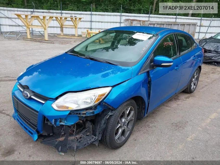 2014 Ford Focus Se VIN: 1FADP3F2XEL207014 Lot: 39579697