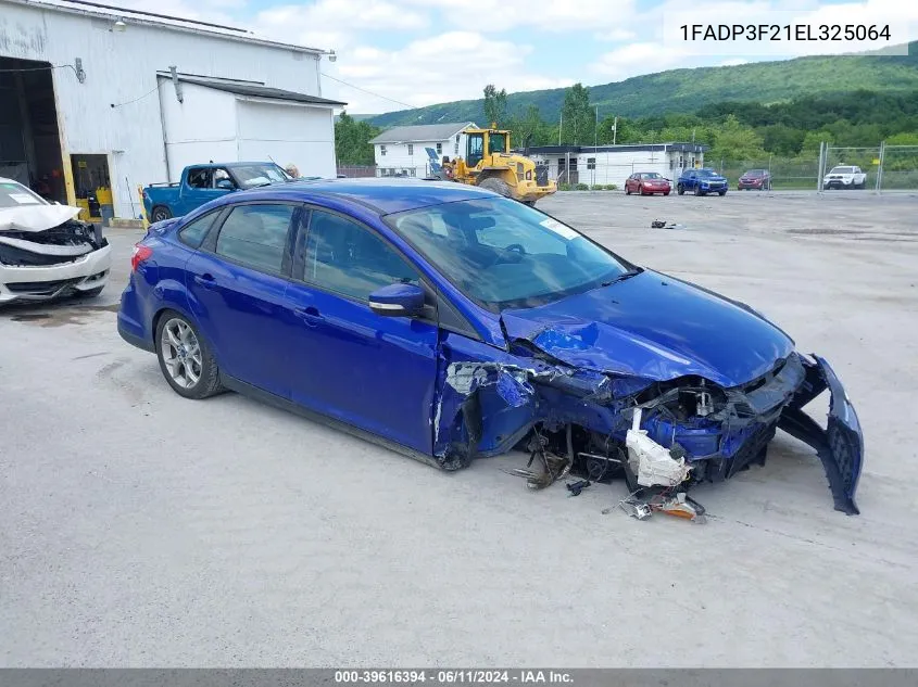 2014 Ford Focus Se VIN: 1FADP3F21EL325064 Lot: 39616394