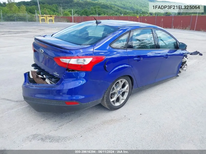 2014 Ford Focus Se VIN: 1FADP3F21EL325064 Lot: 39616394