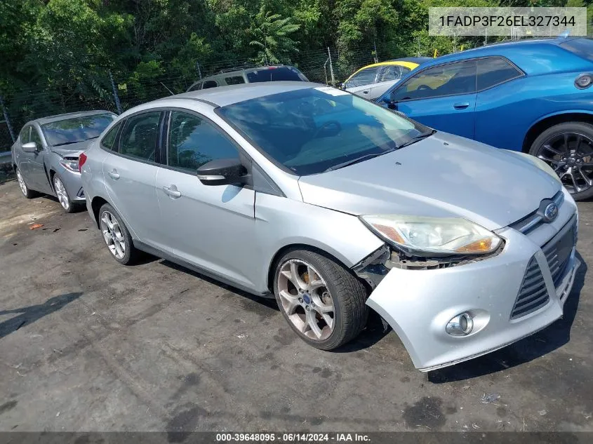 2014 Ford Focus Se VIN: 1FADP3F26EL327344 Lot: 39648095