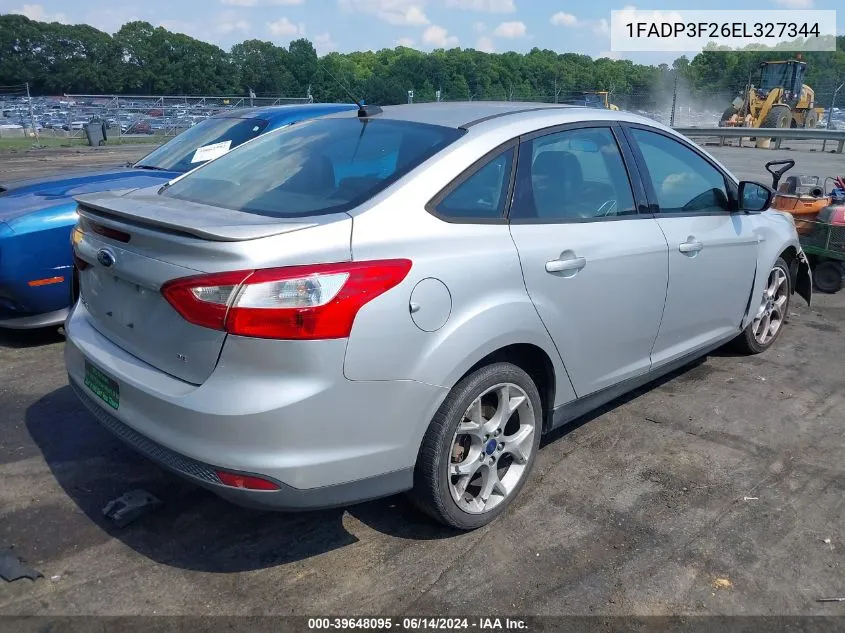 2014 Ford Focus Se VIN: 1FADP3F26EL327344 Lot: 39648095