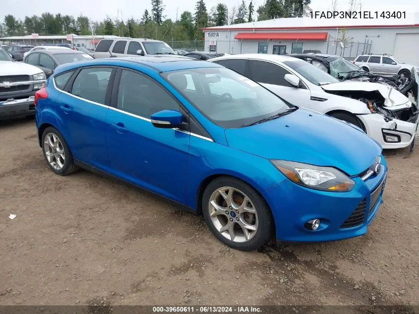 1FADP3N21EL143401 2014 Ford Focus Titanium