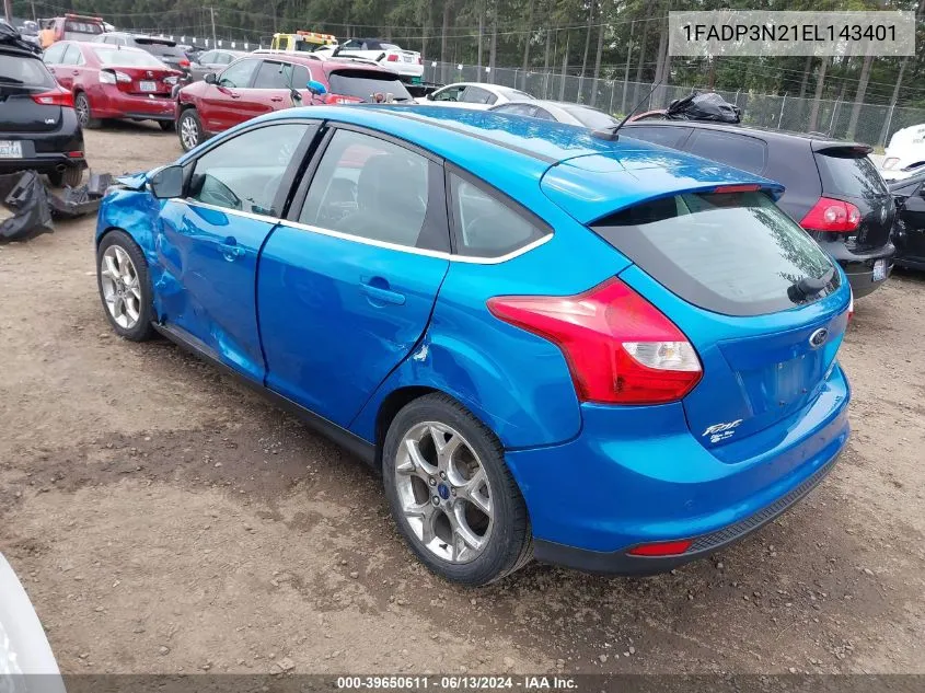 1FADP3N21EL143401 2014 Ford Focus Titanium