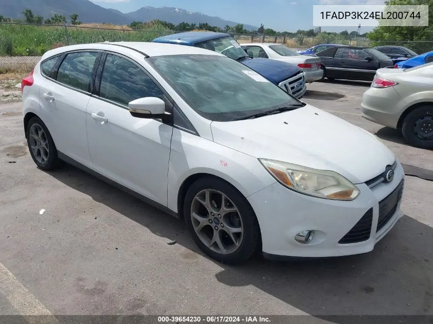 2014 Ford Focus Se VIN: 1FADP3K24EL200744 Lot: 39654230