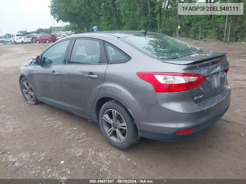 1FADP3F20EL348111 2014 Ford Focus Se