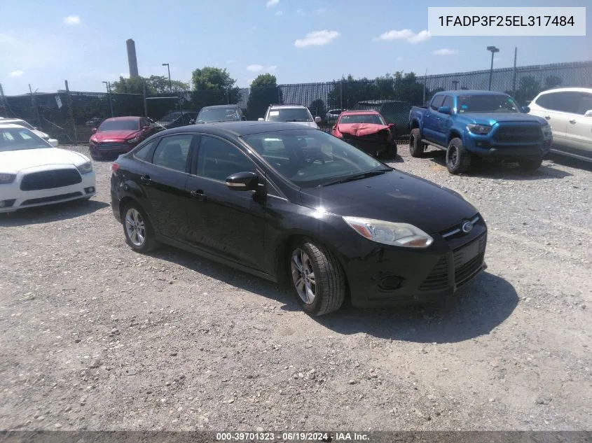 2014 Ford Focus Se VIN: 1FADP3F25EL317484 Lot: 39701323