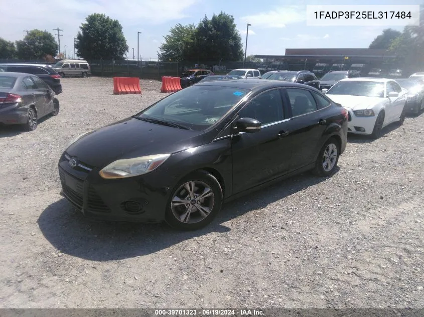 2014 Ford Focus Se VIN: 1FADP3F25EL317484 Lot: 39701323