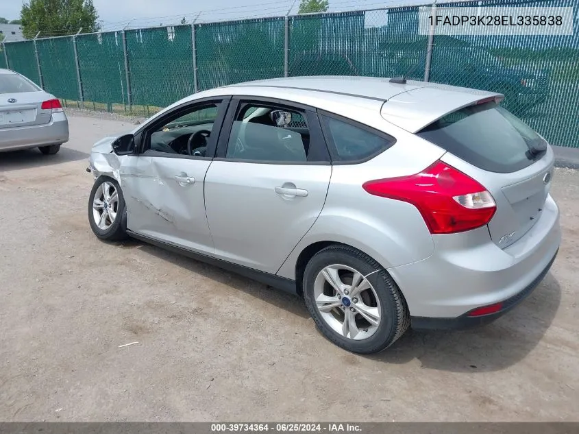 1FADP3K28EL335838 2014 Ford Focus Se