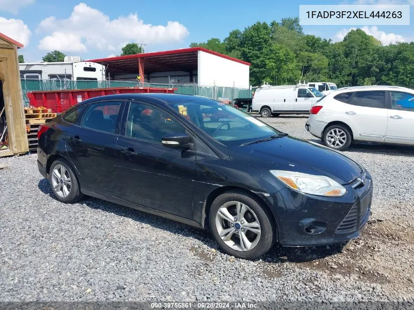 2014 Ford Focus Se VIN: 1FADP3F2XEL444263 Lot: 39755861