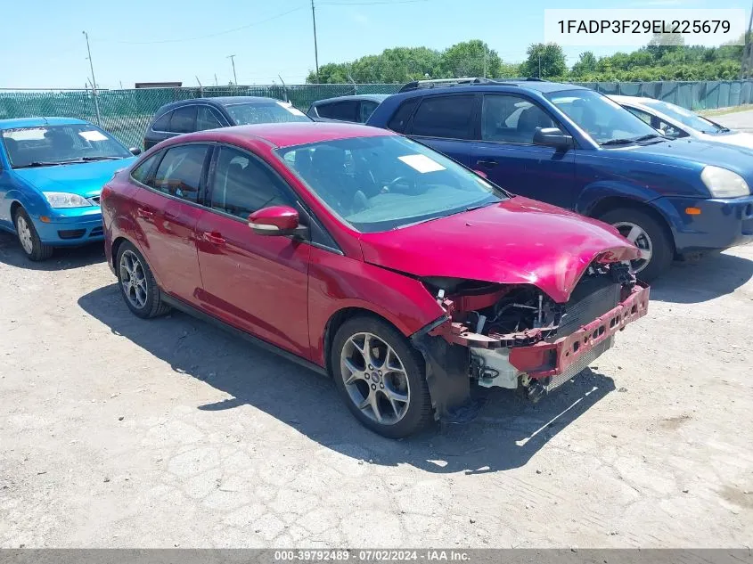 2014 Ford Focus Se VIN: 1FADP3F29EL225679 Lot: 39792489