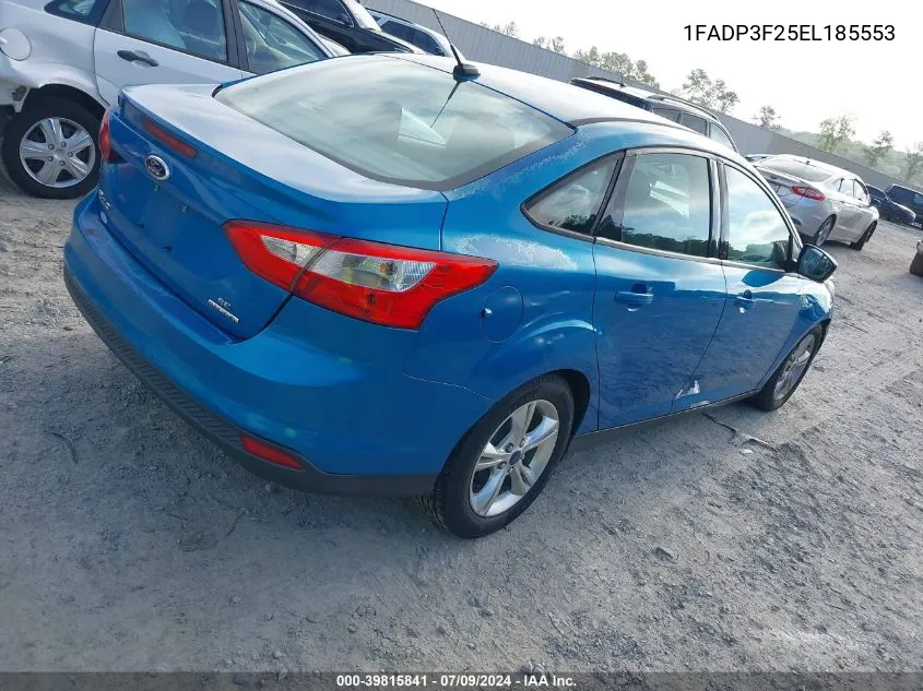 2014 Ford Focus Se VIN: 1FADP3F25EL185553 Lot: 39815841