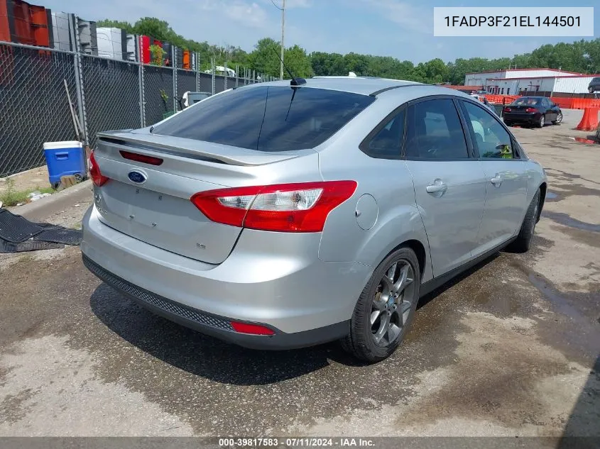 1FADP3F21EL144501 2014 Ford Focus Se