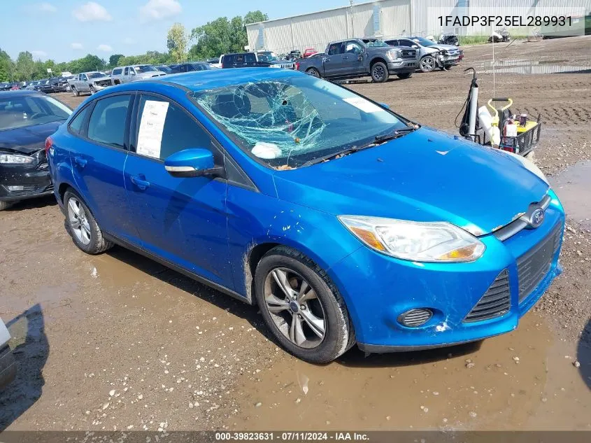 1FADP3F25EL289931 2014 Ford Focus Se