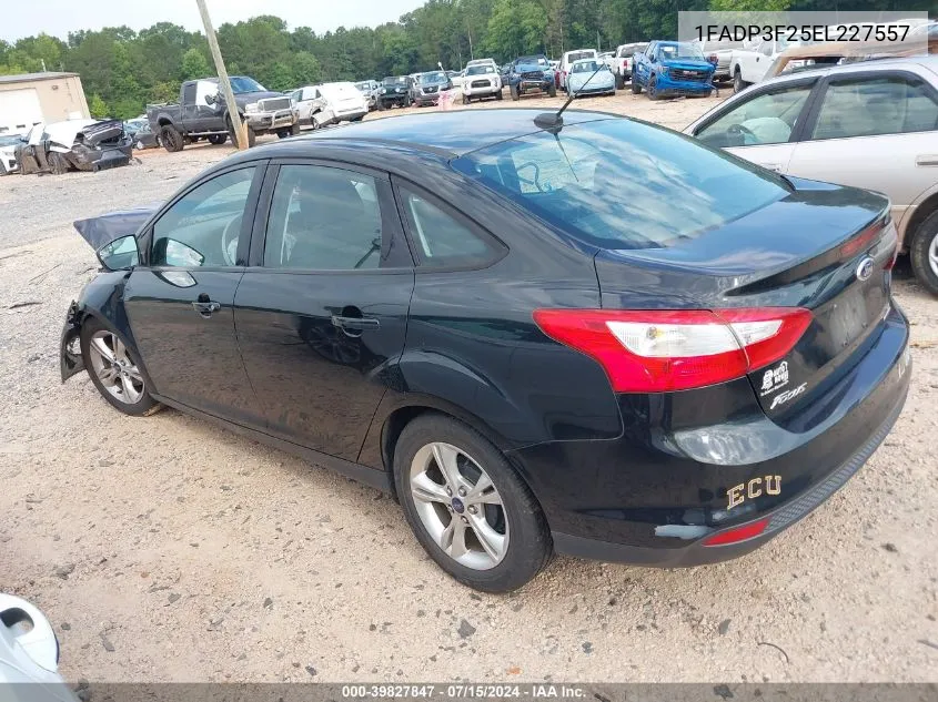 2014 Ford Focus Se VIN: 1FADP3F25EL227557 Lot: 39827847