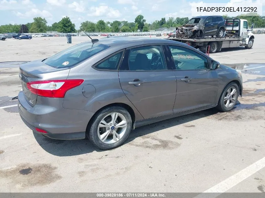 1FADP3F20EL412292 2014 Ford Focus Se