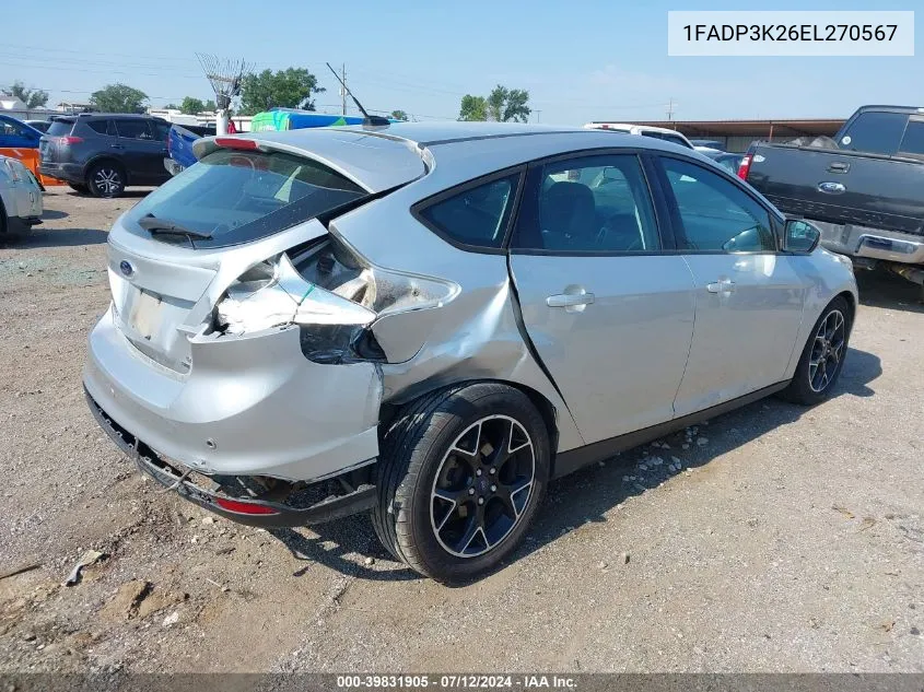 1FADP3K26EL270567 2014 Ford Focus Se