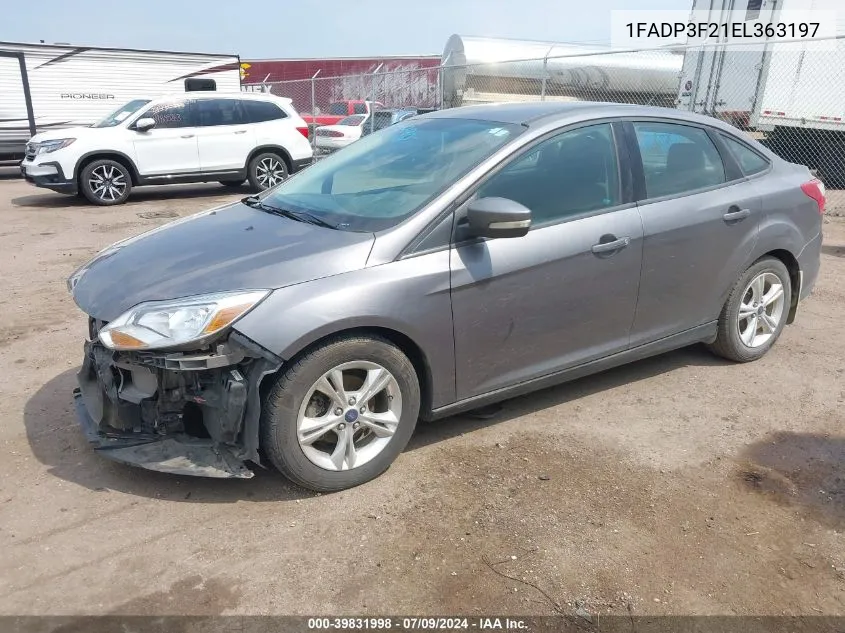 1FADP3F21EL363197 2014 Ford Focus Se