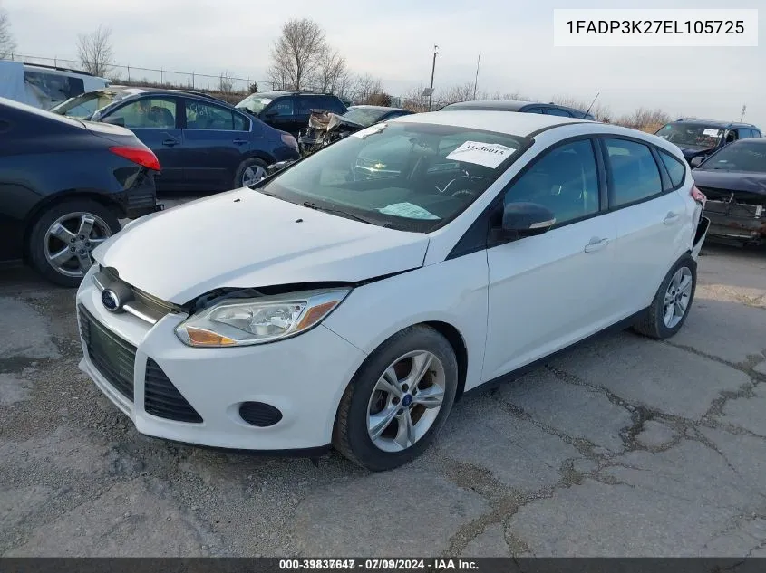 2014 Ford Focus Se VIN: 1FADP3K27EL105725 Lot: 39837647