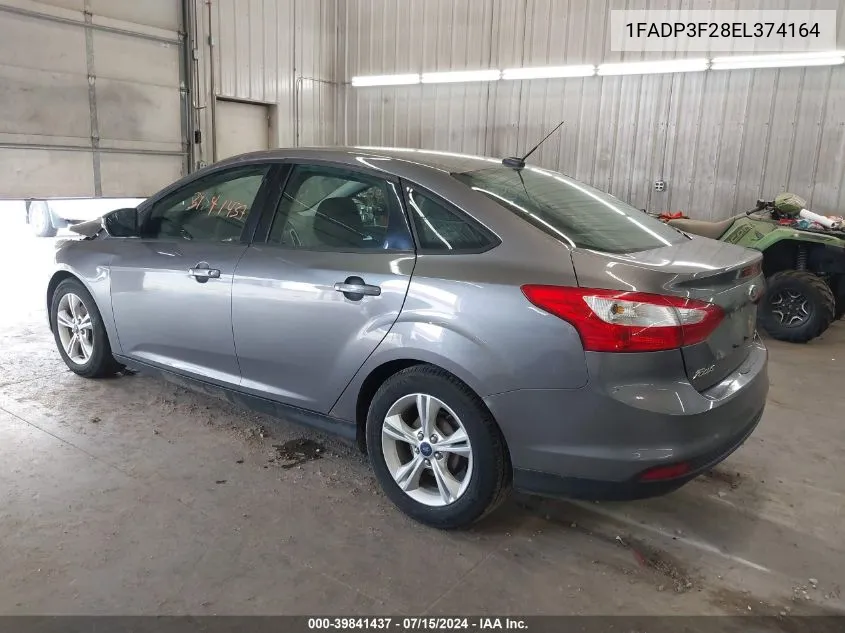 1FADP3F28EL374164 2014 Ford Focus Se