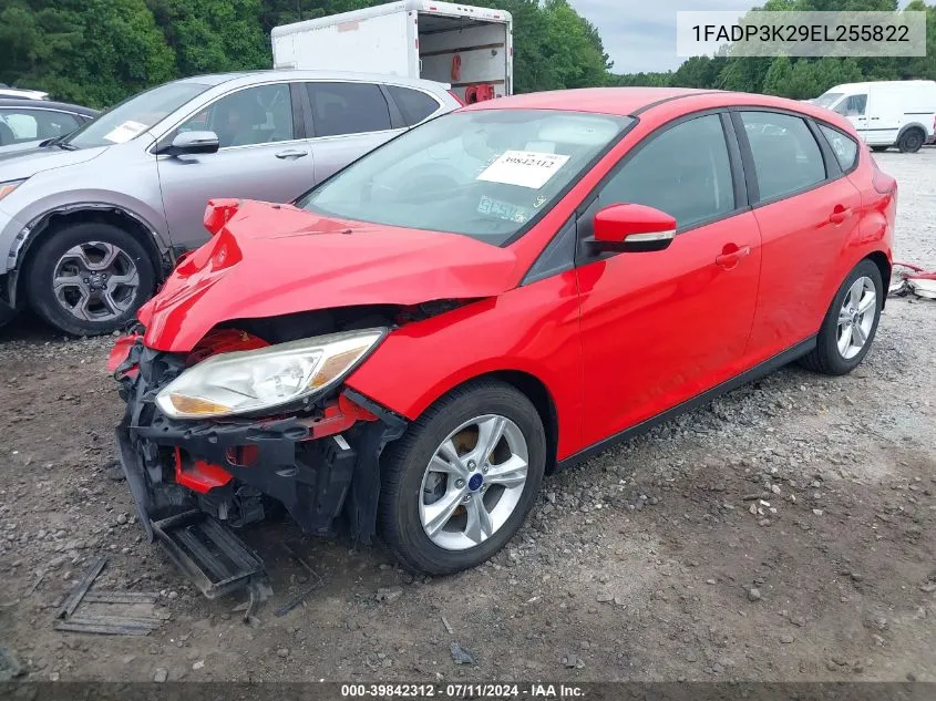 2014 Ford Focus Se VIN: 1FADP3K29EL255822 Lot: 39842312