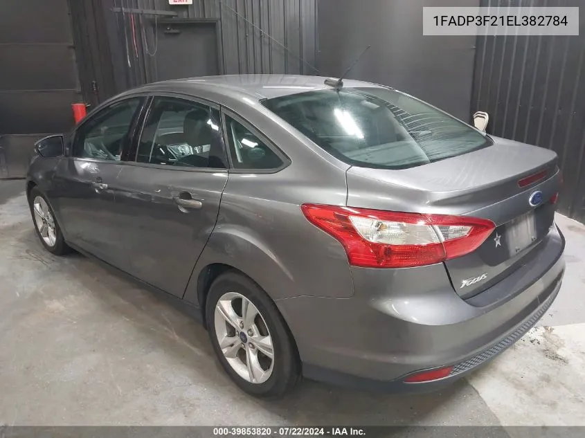 2014 Ford Focus Se VIN: 1FADP3F21EL382784 Lot: 39853820