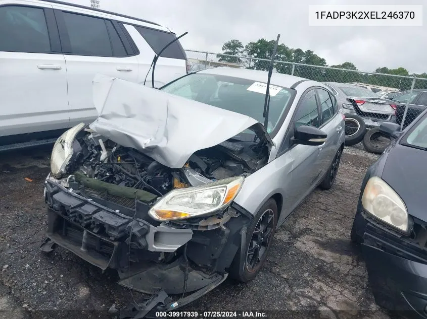 2014 Ford Focus Se VIN: 1FADP3K2XEL246370 Lot: 39917939