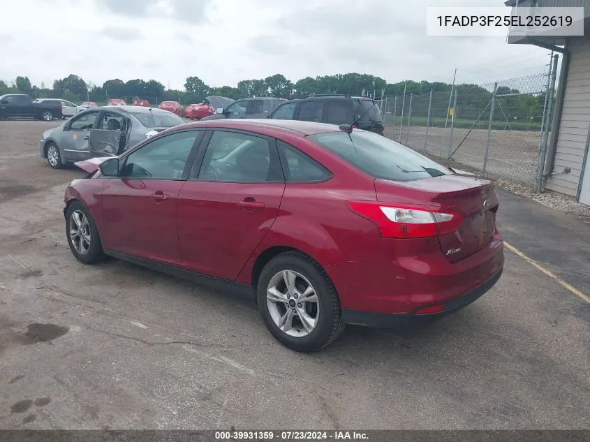 1FADP3F25EL252619 2014 Ford Focus Se