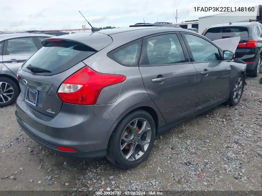 1FADP3K22EL148160 2014 Ford Focus Se