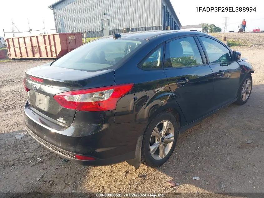 1FADP3F29EL388994 2014 Ford Focus Se